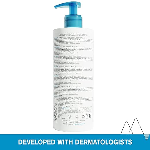 Uriage Daily Moisturizing Cleansing Cream With Shea Butter 2-In-1 Body Wash: Cleanses &amp Nourishes Fresh &amp Cocooning Perfume Face Body &amp Hair Soap-Free Physiological Ph