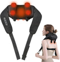 Cordless Neck Massager with Heat Rechargeable Shiatsu Back Massager for Pain Relief/Muscle Relax 4D Deep Tissue Kneading 3 Mode/2 Heat Auot Off Electric Massager