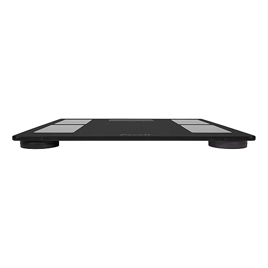 Escali Complete Health 2.0 Body Composition Scale with Bioelectrical Impedance Analysis Technology Measures Body Fat Percentage Body Water Lean Muscle &amp Total Bone Mass Black