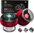 5-in-1 Cupping Kit for Massage Therapy 12 Levels Smart Dynamic Cupping Set with Red Ligh-t Therapy&ampHeat Penetrates for Targeted Pain Relief Knots Aches Muscle Soreness - 2Pcs(Red&ampRed)