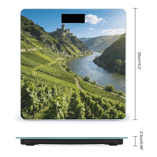 Mosella Smart Scale for Body Weight Digital Bathroom Scale Toughened Glass Weight Scale with Large LCD Backlight Display High Precision Scales Weighing Machine