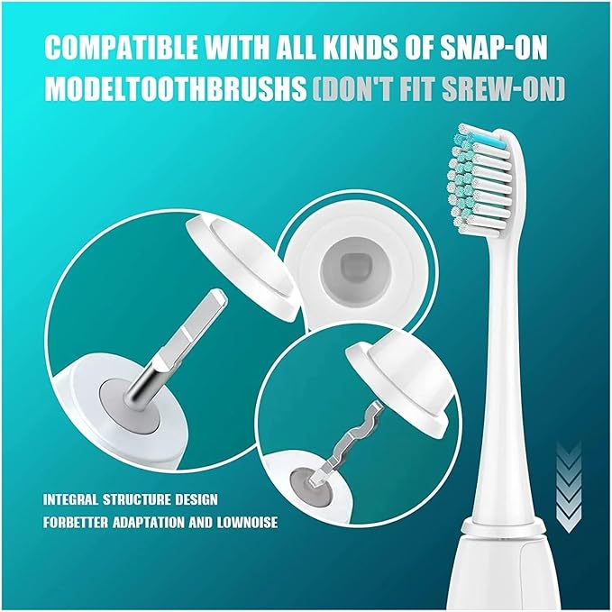 16pcs Electric Toothbrush Head ReplaceableCompatible for Soft Bristles Nozzle IPS
