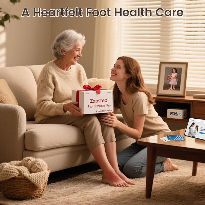 Neuropathy Pain Relief for Feet Massager Pro 3D EMS Foot Massager for Neuropathy 8 TENS Pads Electric Foot Health Nerve Muscle Stimulator Circulation for Plantar Fasciitis - FSA or HSA Approved
