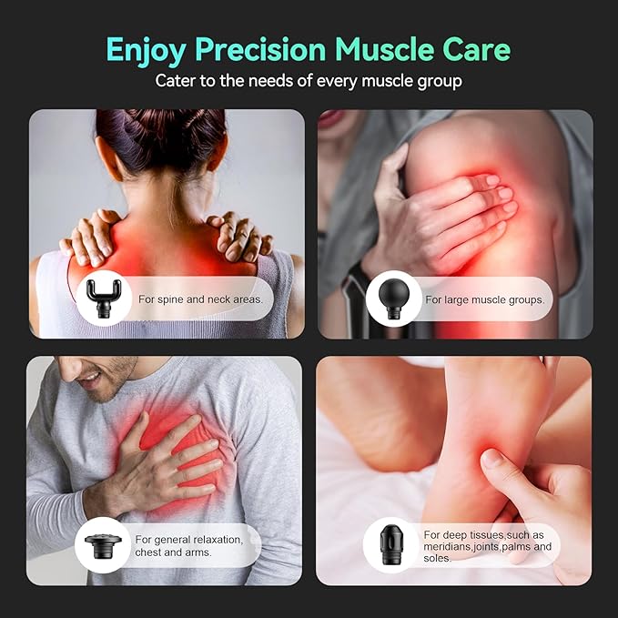 Mini Massage Gun Pocket-Sized Massage Gun Deep Tissue Quiet Portable Percussion Muscle Travel Massager GunBack/Neck Massager for Pain Relief Deep Tissue (Blue)