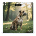 Digital Bathroom Scale for Body Weight Scale with Bright LCD Display High Accuracy Step-On Technology Auto On/Off Animal Print Pit Bull Digital Scales 400 Lbs /180kg