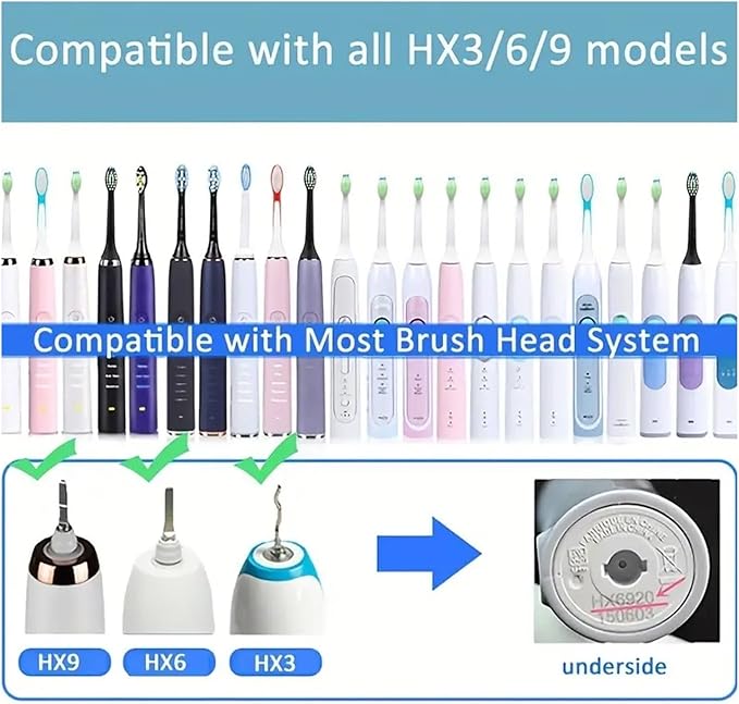 28-32pcs Electric Toothbrush Replacement HeadsCompatible for with Brush Click-on Handles(32pcs)