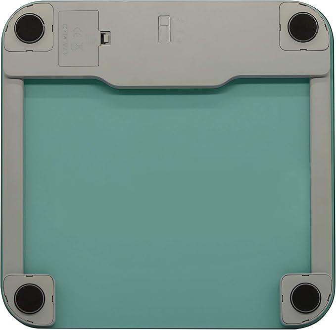 Taylor Digital Glass Bathroom Scale for Body Weight Large Durable Platform Extra High 500 lb Capacity Large 3.5x1.7 White Backlit Display Sea Foam Green
