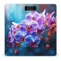Colorful Orchids Flower Weight Scale for Body Weight Digital Bathroom Scale High Capacity Accurate Digital Weighing Scales and Easy-to-Read on Backlit LCD Display Scales