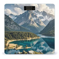 Lake Under Mountain Scale for Body Weight Digital Bathroom Scale Toughened Glass High Precision Scales for Body Weight with Large LCD Backlight Display Weight Scales