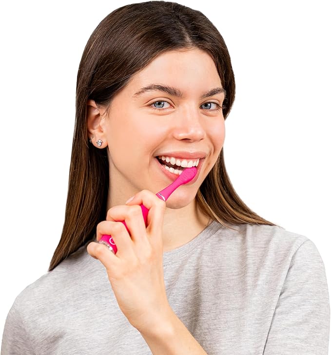 FOREO ISSA 4 Smile Electric Toothbrush – Compact &amp Travel-Friendly 4-in-1 Hybrid Brush Head Tough on Plaque Long Battery Life (265 Days) 6-Month Brush Head Replacement