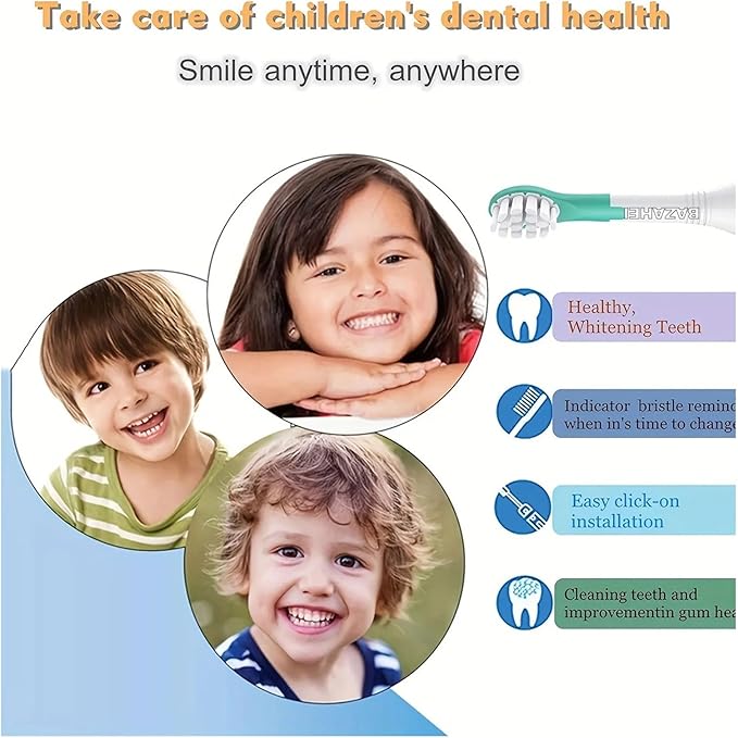 Set of 4 Replacement Toothbrush Heads Compatible for with HX6042 HX6032 HX6311 HX6312 and Other Electric toothbrushes