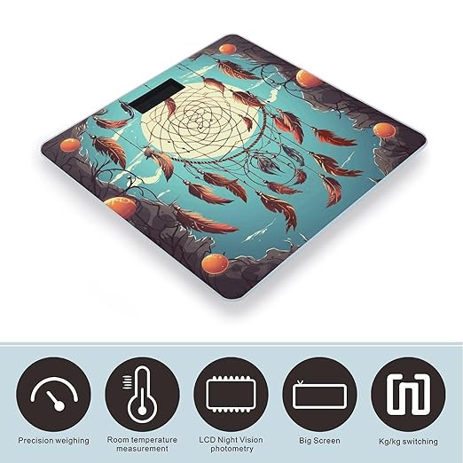Catch Dream Net Smart Scale for Body Weight Accurate Bathroom Scale with LED Display Digital Weight Scales Weighing Machine High Precision Scales for Bath Home