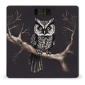 Late Night OwlScale for Body Weight with LCD High Precision Weighing Scales Fashion Sturdy Tempered Glass Weight Scales Easy-to-Read Digital Bathroom Scale for Daily 400lb