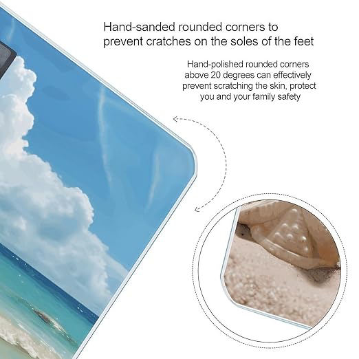 Sea Turtle Starfish Scale for Body Weight Smart Scales Digital Bathroom Scale High Precision Weighing Scales with Large Display Weighing Machine for People