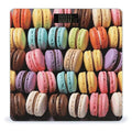 Macaron Biscuit Flavored PastriesScale for Body Weight with LCD High Precision Weighing Scales Fashion Sturdy Tempered Glass Weight Scales Easy-to-Read Digital Bathroom Scale for Daily 400lb