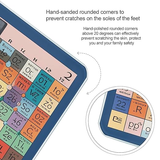 Periodic Table of Elements Scale for Body Weight Accurate Digital Bathroom Scale Toughened Glass High Precision Scales Smart Weight Scales with Large LCD Backlight Display Weighing Machine