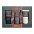 Pecksniff’s Men’s Trio Face Collection – Bourbon &amp Mandarin – Face Wash Face Scrub &amp Shave Balm Gift Set 3 x 75ml