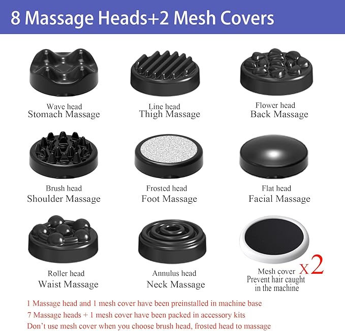 Cordless Cellulite Massager Handheld &amp Mini Lymphatic Drainage Massager Massage Stomach Belly Arms Legs Body Sculpting Machine for Women Female at Home -1.1lb Weight