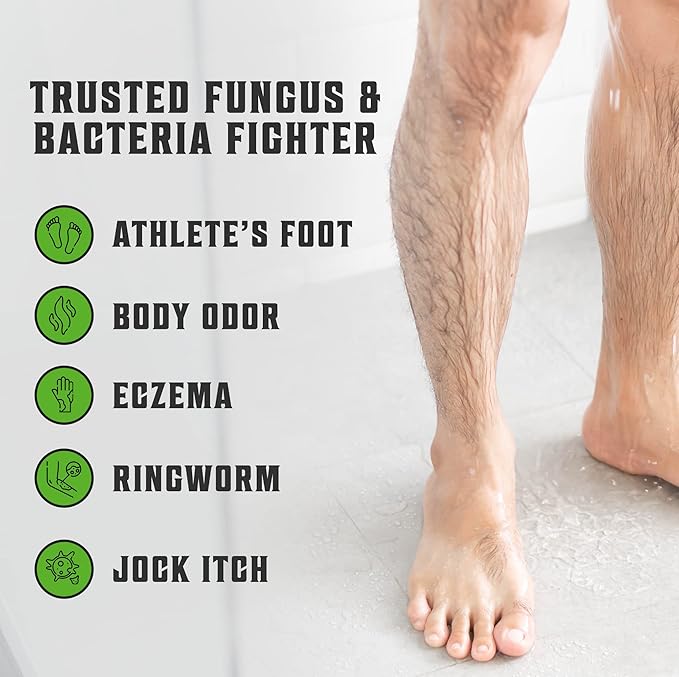 Viking Revolution Tea Tree Oil Body Wash Soap for Men - Helps Athlete's Foot Toenail Jock Itch Eczema Ringworm &amp Body Odors - Extra Strength Men's Body Wash (2 Pack)