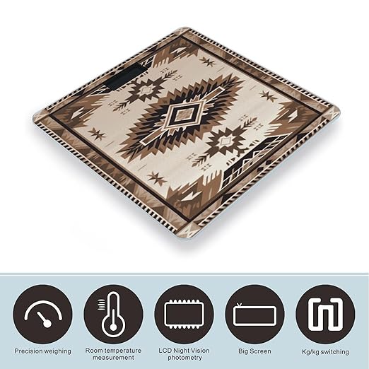 Native American Weight Scale for Body Weight Digital Bathroom Scale High Capacity Accurate Digital Weighing Scales and Easy-to-Read on Backlit LCD Display Scales