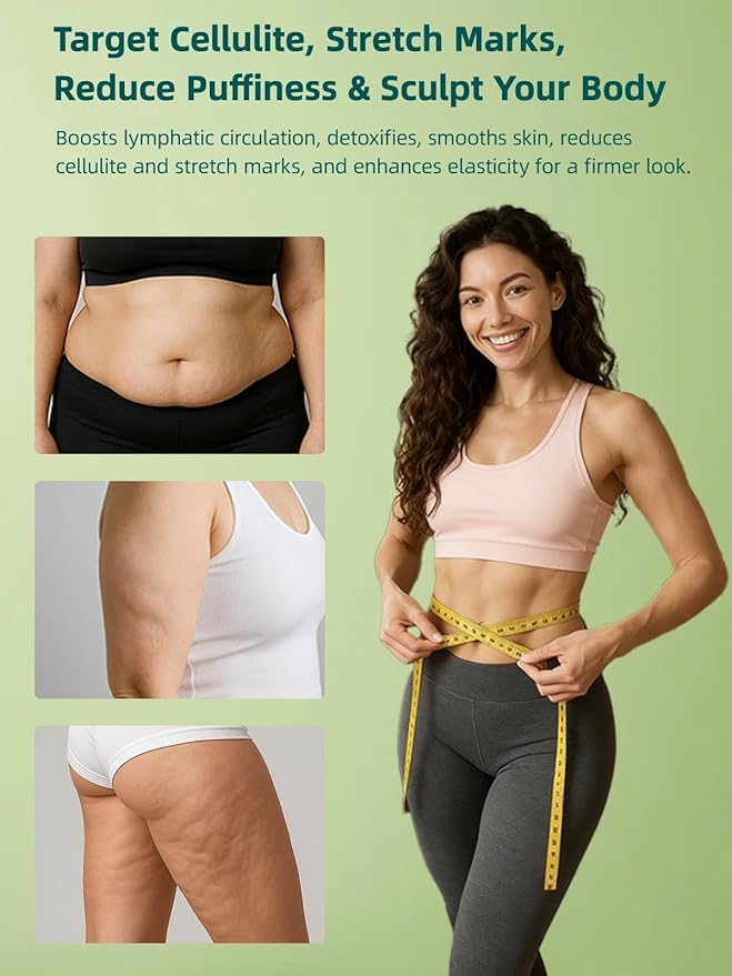 DiDEER Lymphatic Drainage Massager &amp Anti Cellulite Massage Tool Reduce Stretch Marks &amp Cellulitefor Legs Arms &amp Belly Body Sculpting Machine with Microcurrent Light Heat &amp Vibra