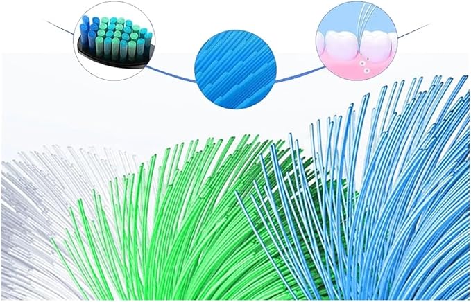 Replacement Brush HeadsCompatible for Seago Electric Toothbrushes E1-9/SG2303/SG575 Vacuum Packing(10white10black)