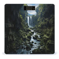 Waterfall Cliff Bathroom Scale Weight Scale for Body WeightHighly Accurate Digital Weighing Machine Clear LED Display Digital Bathroom Body Scale 400lb/182kg
