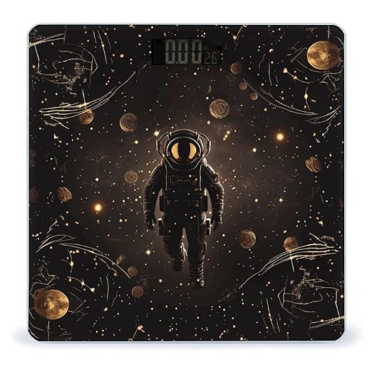 Black Gold Space Scale for Body Weight Digital Bathroom Scale Accurate Smart Weight Scales with Large Display Weighing Machine High Precision Scales