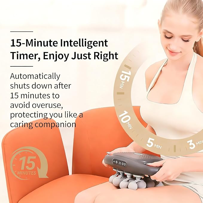 shupti 16 Head Massage Gun Deep Tissue 9 Speed Adjustable Percussion Massager for Muscle Tension Relaxation - Quiet Portable Electric Massager for Back Neck and Shoulder