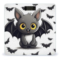 Cute Bat Bathroom Scale Large LCD Backlight Display Digital Scale Rounded Corners Body Scales Automatic Power On/Off Bathroom Scales for Home Bedrooms