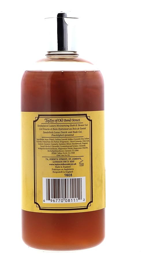 Taylor of Old Bond Street Sandalwood Moisturizing Bath and Shower Gel 500 ml
