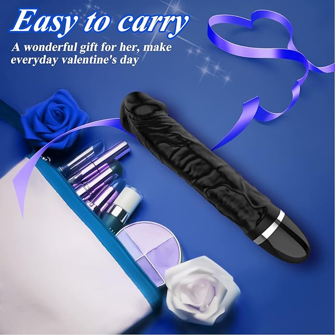 Handheld Vibrating Massager - Clitioral Relaxes Muscles Tool Viboators Toy Couples Clitioral Sucker High Frequency Silent Personal Massage Adult Tools Relaxation Portable POW0256 (Black)