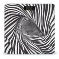 Zebra Print Bathroom Scale for Body Weight Bathroom Weighing Scales with Back Lit LED Display Sturdy Tempered Glass Body Weight Bathroom Scale 400lb Weighing