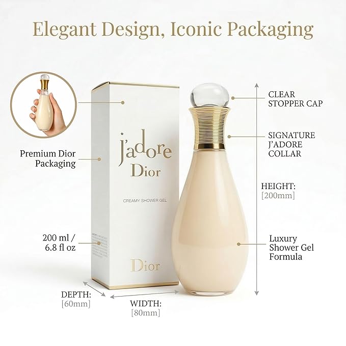 JAdore Creamy Shower Gel 200ml/6.8oz