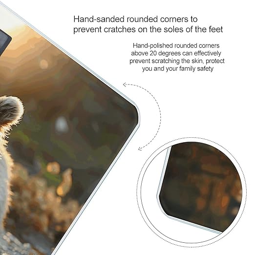 Bear Crossing The River Digital Bathroom Scale for Body Weight Weighing Scale with Backlit LCD Display High Precision Measurements &amp Measures Weight Up to 180kg
