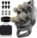 Six Head Massage Gun 50 Intensity Levels &amp 9 Massage Modes Equipped with 3 Different Massage Heads Massage Gun with Adjustable Belt Ideal Gifts for Women Men Mom and Dad