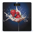 Fruit in Spoon Bathroom Scale for Body Weight Bathroom Weighing Scale with Backlit LCD Display Highly Accurate Measures Weight Up to 180kg