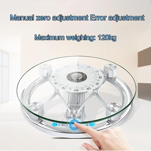 Mechanical Weight Scale Large Dial for Accurate Measurement No Battery Measuring Weight Up to 120kg Easy to Use Mechanical Bathroom Scales
