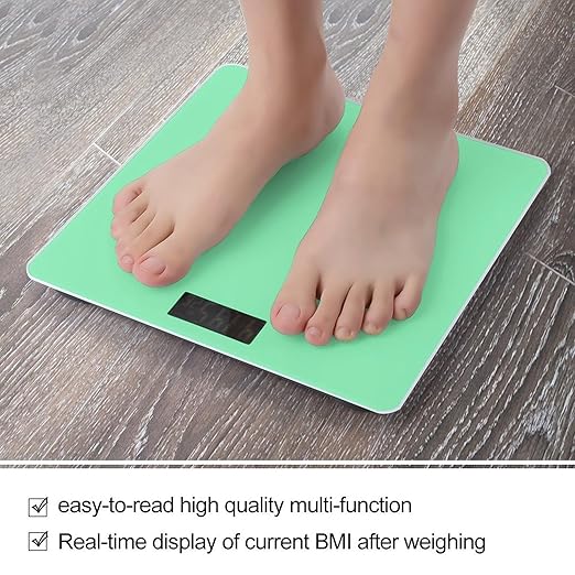 Digital Bathroom Weighing Scale Energy Saving Scale Smart Scale for Body Weight Bright Green