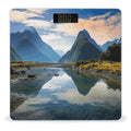 Fiordland National Park Digital Bathroom Scale for Body Weight Weighing Scale with Backlit LCD Display High Precision Measurements &amp Measures Weight Up to 180kg