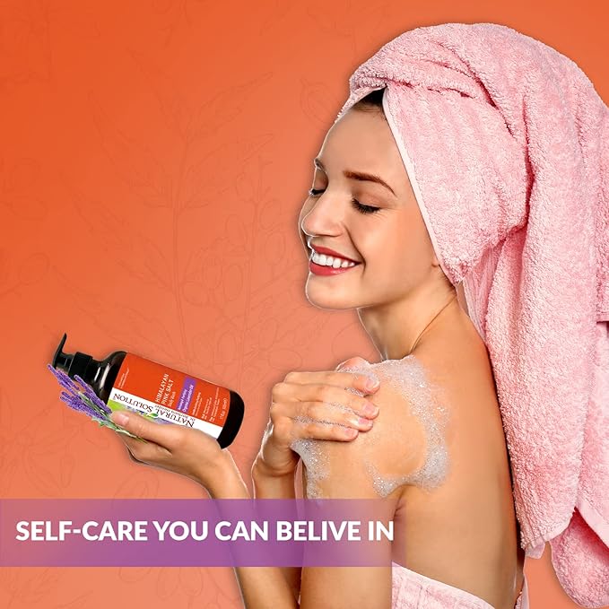 Natural Solution Body Wash Made With Himalayan Pink Salt &amp Organic Lavender Oil Purifying and Transforms The Even Driest Skin in Just One Shower 17 fl oz (6 Count)