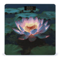 Lotus Flower Digital Bathroom Scale for Body Weight Weighing Scale with Backlit LCD Display High Precision Measurements &amp Measures Weight Up to 180kg