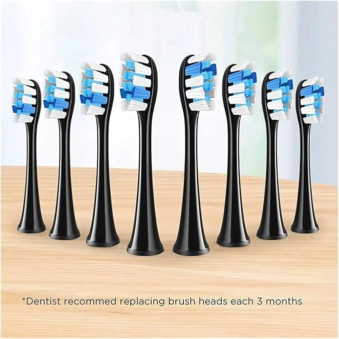 4/8/16pcs Electric Toothbrush HeadsCompatible for Fairywill P11 T9 P80(16WHITE)