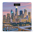 Los Angeles Skyline Scale for Body Weight Accurate Digital Bathroom Scale Toughened Glass High Precision Scales Smart Weight Scales with Large LCD Backlight Display Weighing Machine