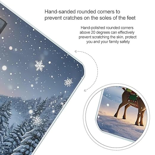 Christmas Day Scale for Body Weight Smart Scales Digital Bathroom Scale High Precision Weighing Scales with Large Display Weighing Machine for People