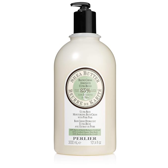 Perlier Shea Butter with Pure Pear Bath &amp Shower Cream 101.4 fl. oz.