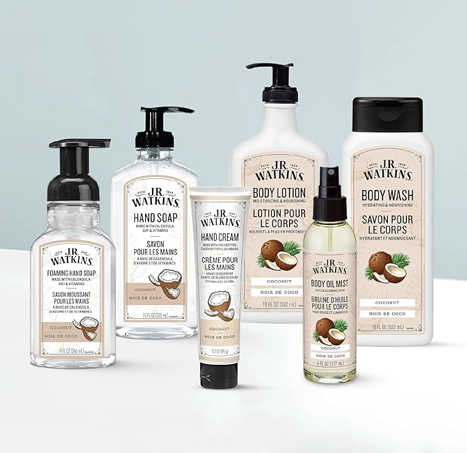 J.R. Watkins Body Wash Coconut 18 fl oz 2 Pack