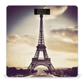 Eiffel Tower Love Paris Scale for Body Weight Sturdy Tempered Glass Weighing Scales with LCD Display Accurate Digital Bathroom Scale Convenient Body Fat Smart Scales 400lb
