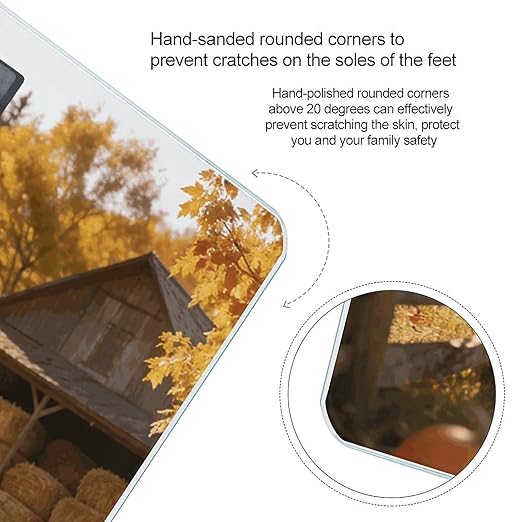 Autumn Field Watchman Weight ScaleClear LED Display Bathroom Digital Weighing ScaleTempered Glass Digital Bathroom Scale for Body Weight Capacity Up to 400 Lbs
