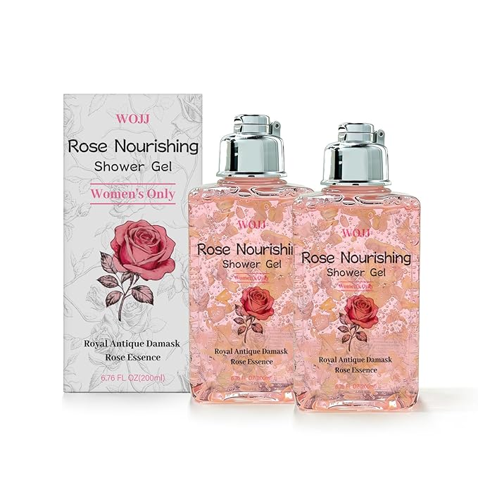 Rose Elixir Body Wash for Women - Gentle Moisturizing Shower Gel with Triple Rose Nourishing Cleanser 6.76 oz (2)